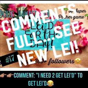 COMMENTS FULL! 🙌🏽See NEW LISTING